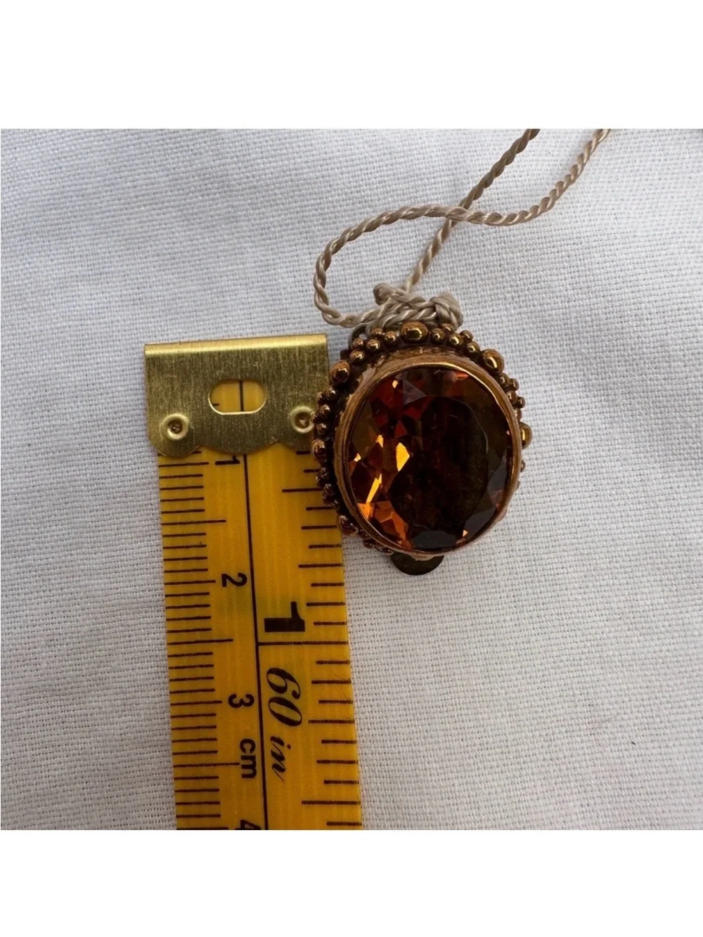 Sold NEW Stephen Dweck Bronze Citrine Bead Set Clip On Earrings Festival Boho